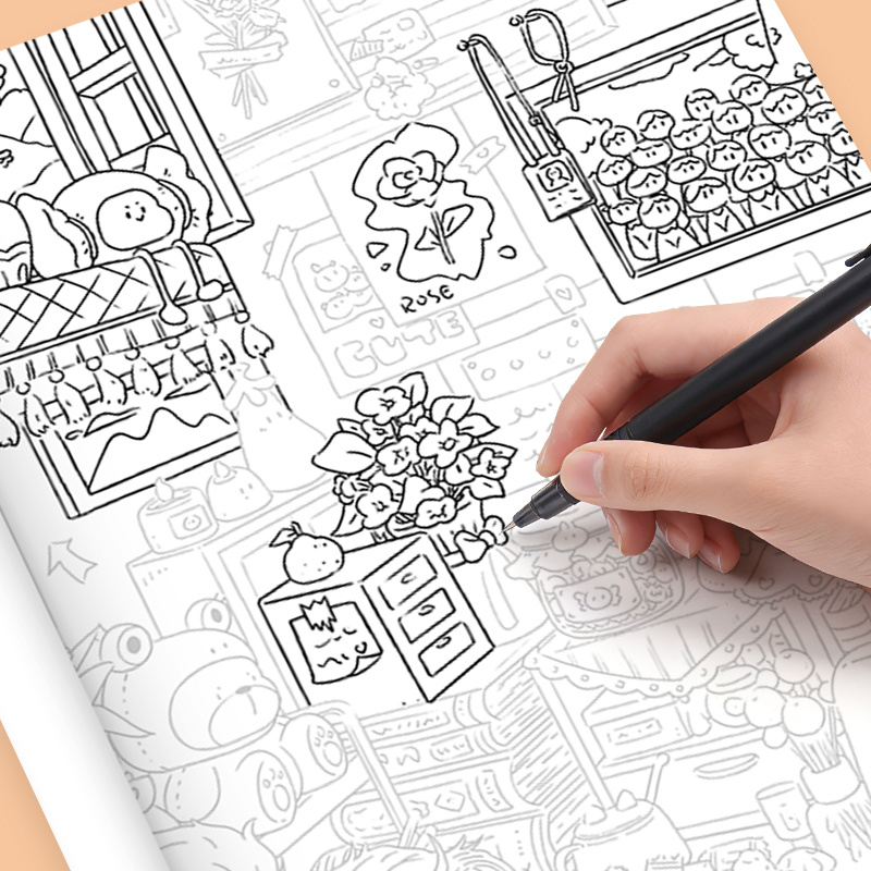 Stress-Relief Doodles Coloring - đánh giá và giá Adult Coloring Book Stress Relief