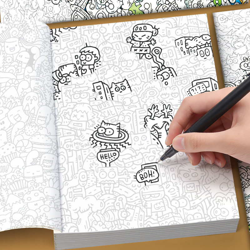 Stress-Relief Doodles Coloring - đánh giá và giá Adult Coloring Book Stress Relief