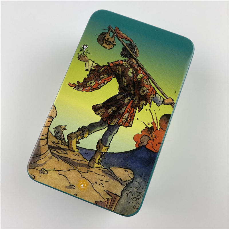 Metal Box Gilded Edition Back  - đánh giá và giá Tarot Deck With Guidebook