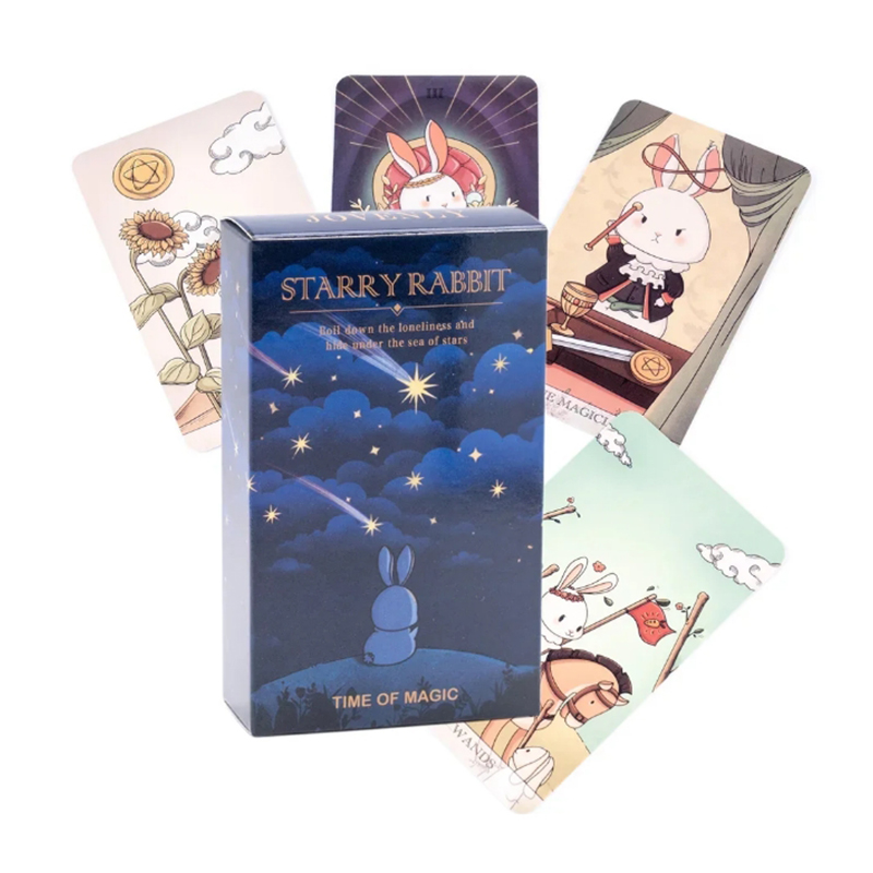 Creative Starry Rabbit Tarot C - đánh giá và giá Tarot Deck With Guidebook