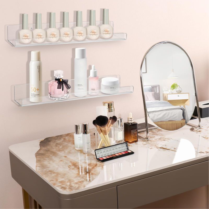 1-5 PCS 30cm Wall Mounted Acry - đánh giá và giá Clear Acrylic Book Stand Holder