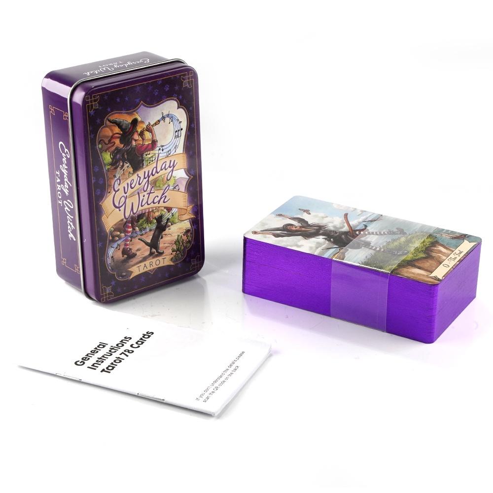 10.3*6cm Everyday Witch Tarot  - đánh giá và giá Tarot Deck With Guidebook