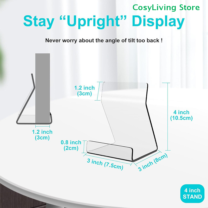 1/2/6Pcs Transparent Desktop A - đánh giá và giá Clear Acrylic Book Stand Holder